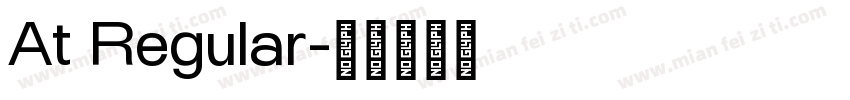 At Regular字体转换